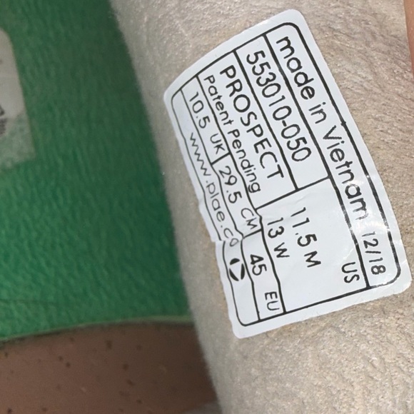 Plae Prospect Stone Gray Mens Suede Casual Size 11.5 Shoes 553010 050‎ Green - Picture 12 of 12